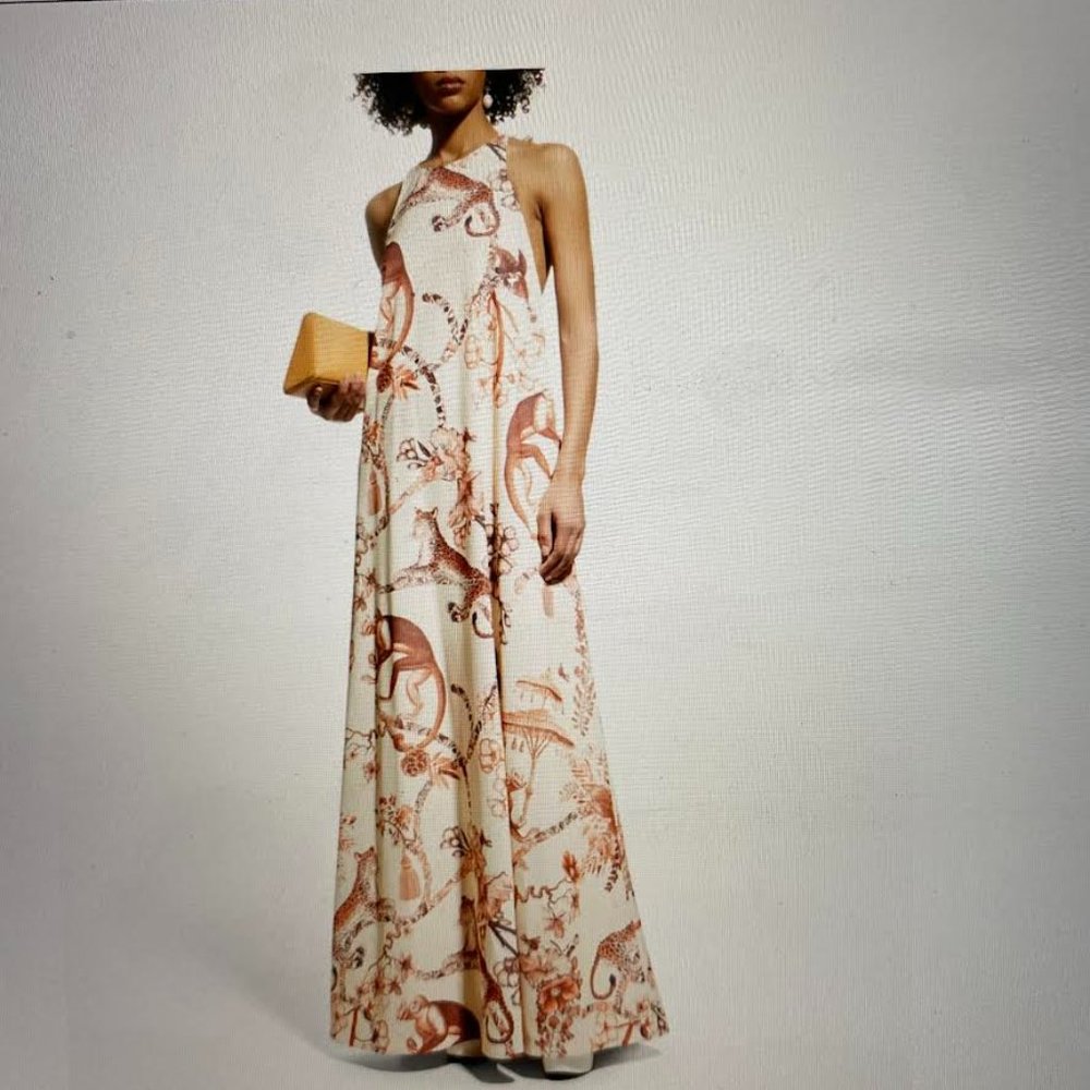 Mestiza NewYork  Adelina Open Back Drapping Halter size XL.